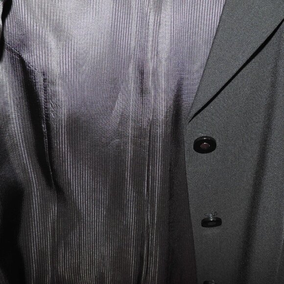 MONDI by Escada sz 42 / 10 Blk Wool Blend Stretch Blazer Jacket Vintage - Picture 14 of 14